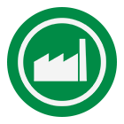 Icon symbolizes simplified logistics through Digimarc Barcodes.