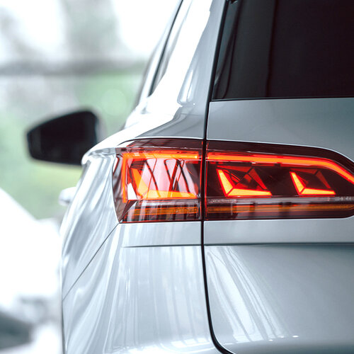 Image shows a car where SÜDPACK Compounds were used in vehicle construction.