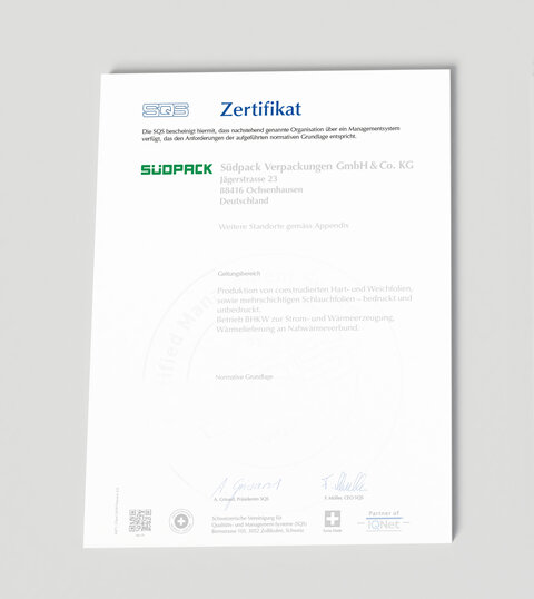 Zertifizierung, ISO und Qualität l SÜDPACK