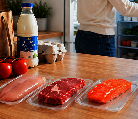 Verpackung für längere Haltbarkeit: Wie Skinverpackungen Lebensmittel- verschwendung reduzieren