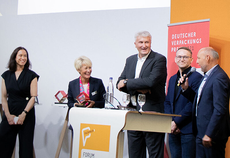 With SPQ, SÜDPACK wins. Award ceremony for the German Packaging Award in Gold on September 28th at FachPack 2021 in Nuremberg.