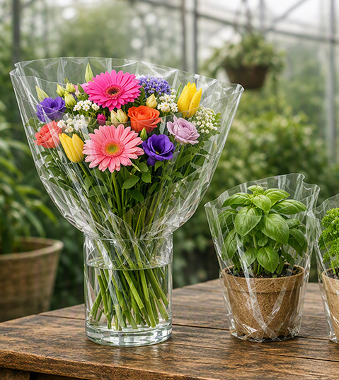 Sustainable Floral Packaging: How Bio-Based Films Combine Freshness and Sustainability