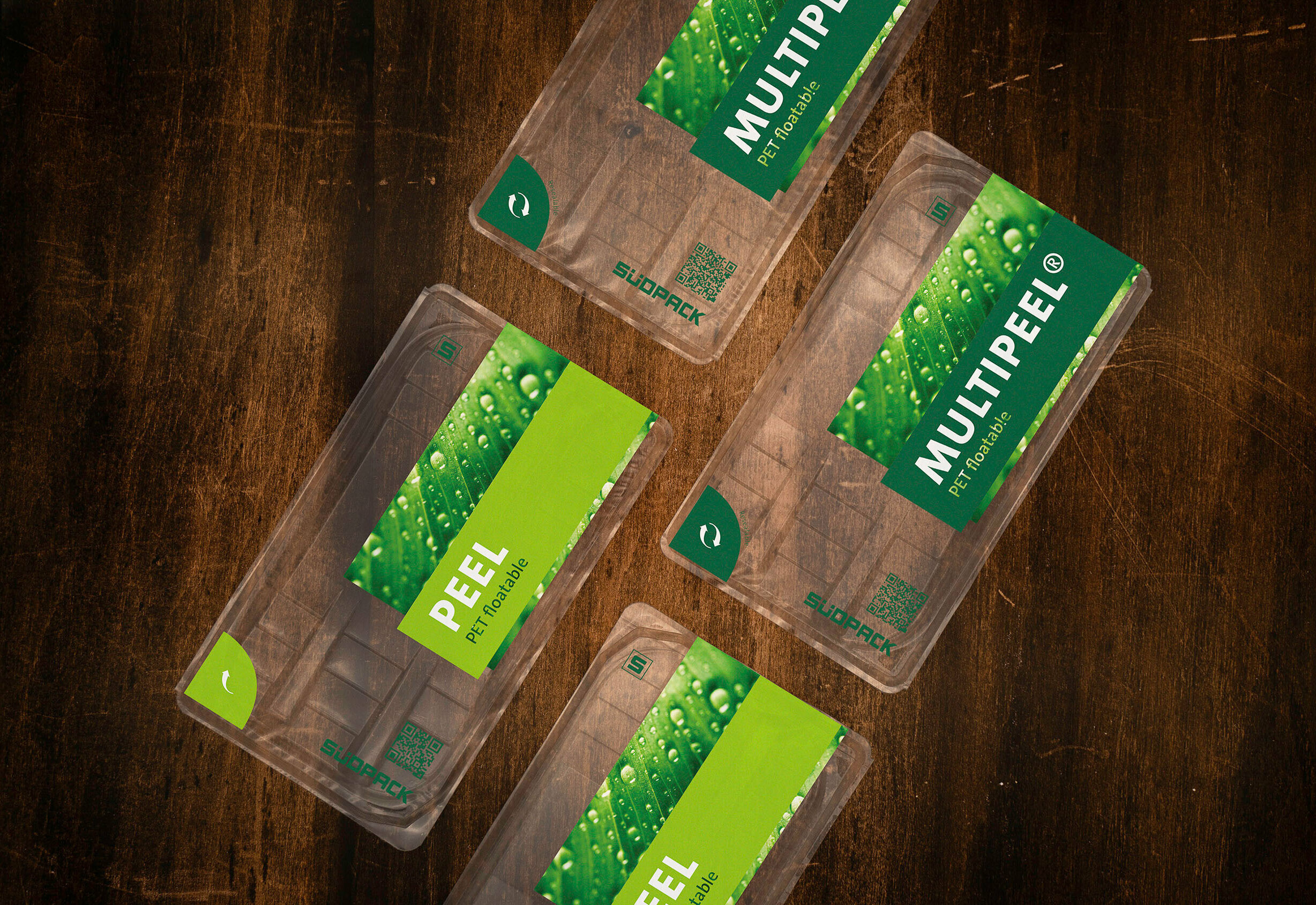 Bild zeigt Packshot von recyclingfähigen PET-Oberfolien