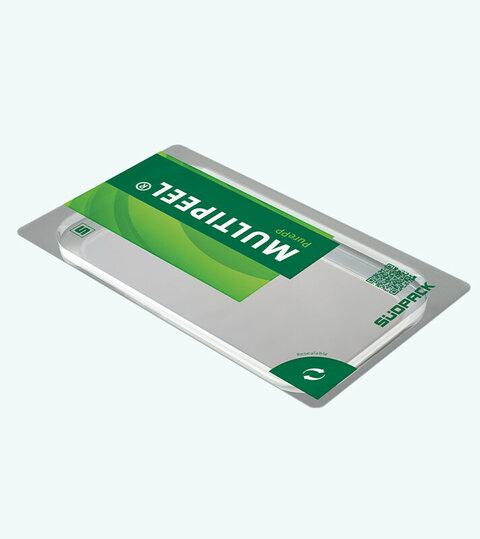 Bild zeigt eine Multipeel®-Verpackung - Wiederverschließbarkeit und Peelversiegelung für optimale Verpackungssicherheit