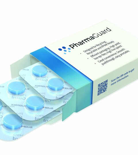 Image displays a packshot of Pharmaguard, a blister packaging