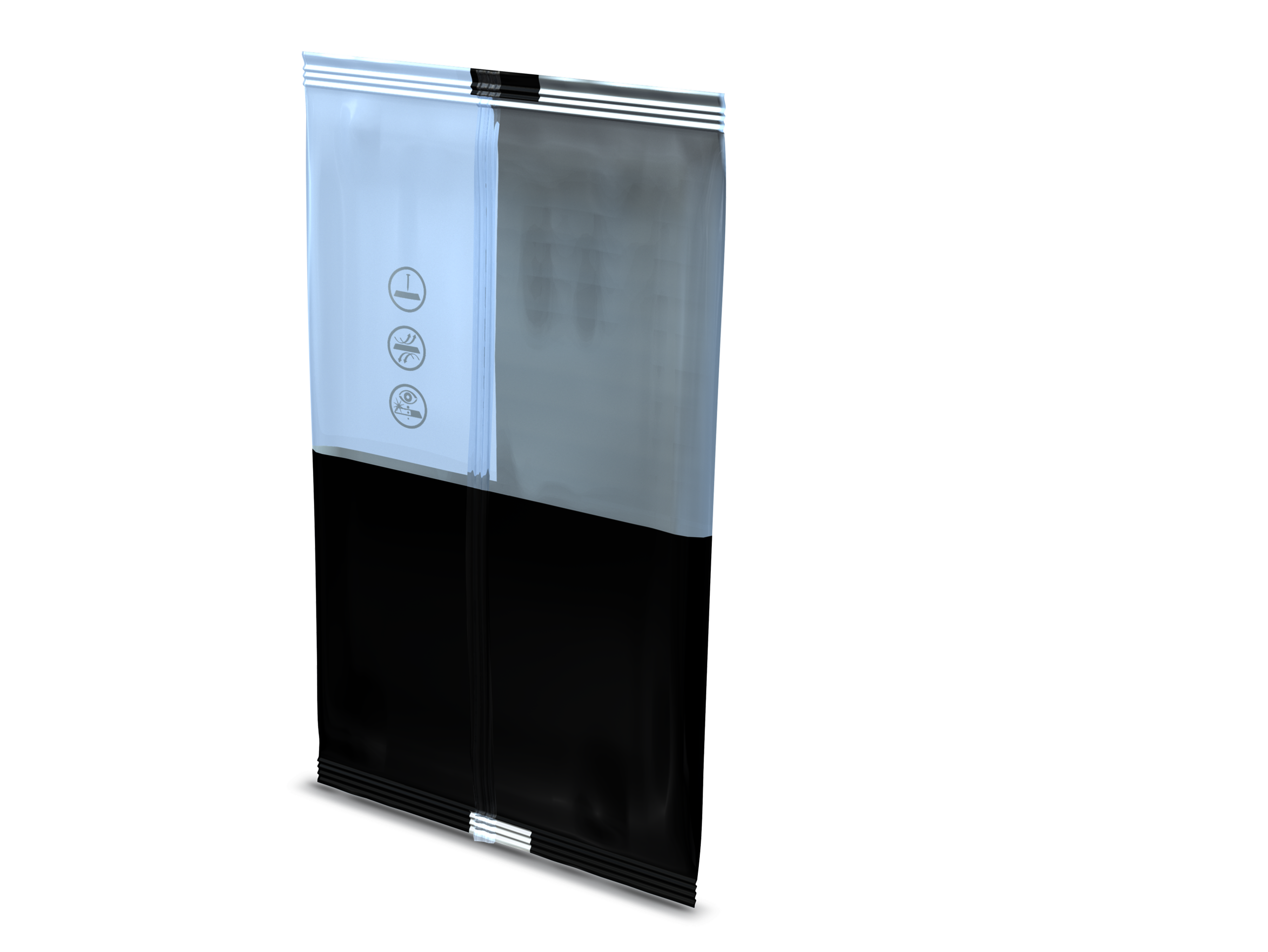 Backside of a Veraplex Plus Flow Pack - Highly transparent tubular bag films with EVOH high barrier by SÜDPACK