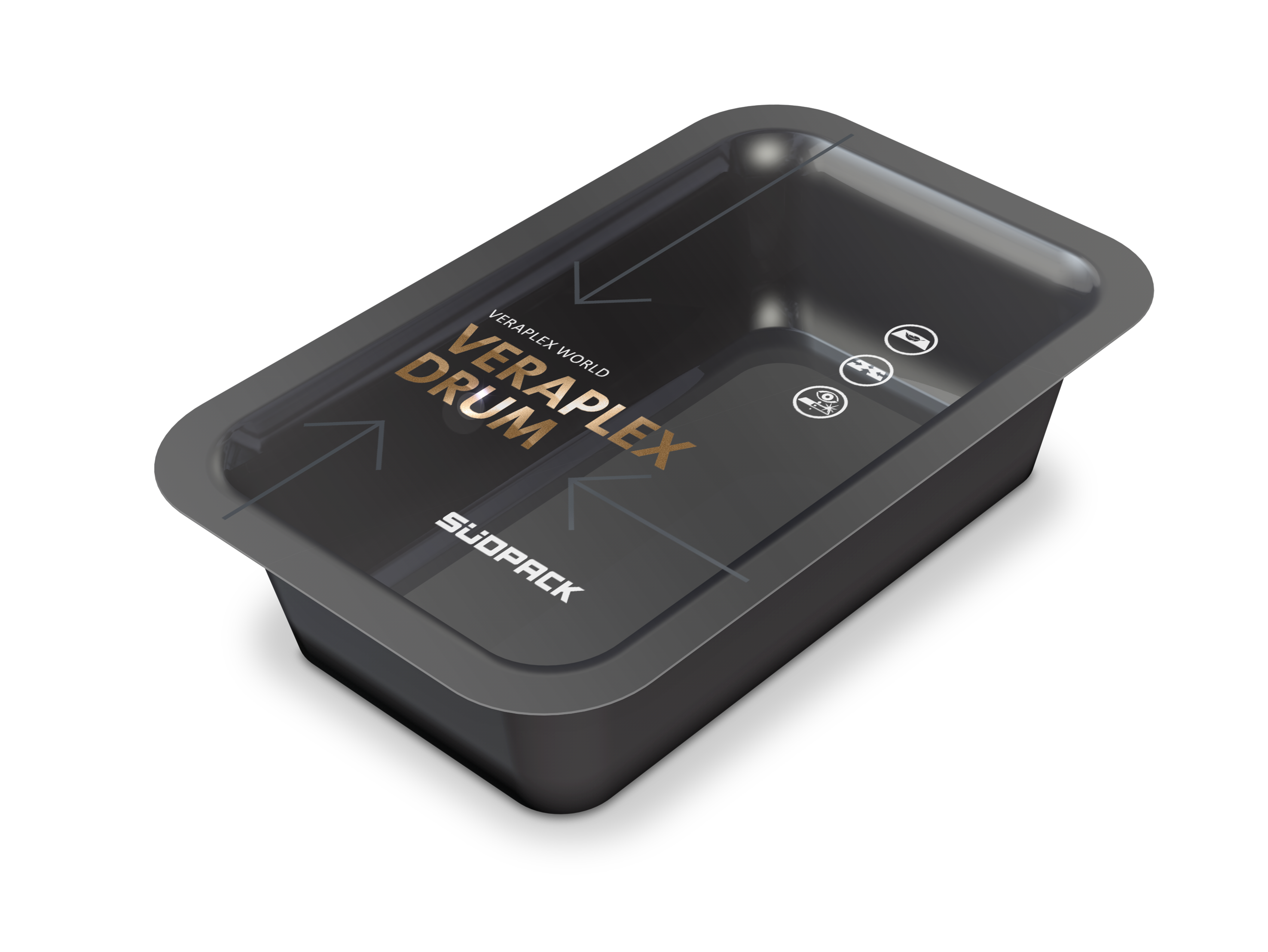 Packshot of a Veraplex Drum by SÜDPACK - Durable and Tear-Resistant Surface Films