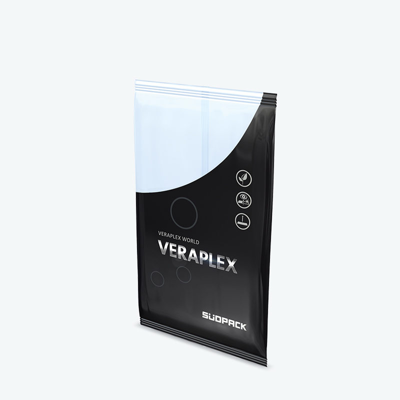 Packshot einer Veraplex Flow Pack von SÜDPACK - Hochtransparente Schlauchbeutelfolie mit EVOH-Hochbarrie