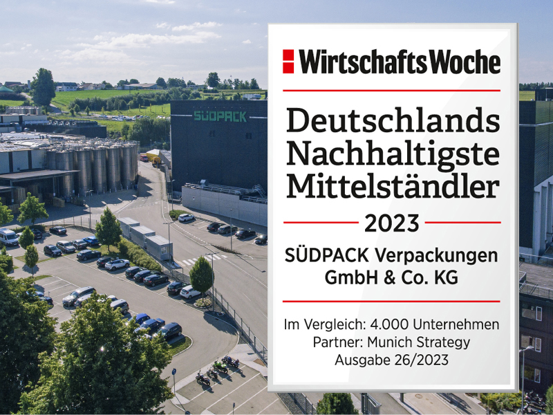 SÜDPACK im nachhaltigen Mittelstands-Ranking 2024 auf dem 10. Platz - WirtschaftsWoche